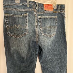Lucky Brand Dark Denim Flare Leg Jeans, EUC, 14/32